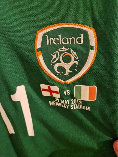Signed James McClean match issued Ireland shirt vs england 2013