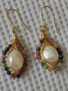 Pearl earrings