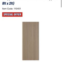 White oak acoustic wall panels