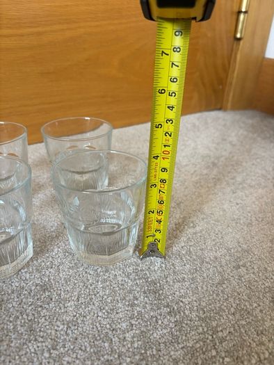 4 Jameson Irish Whiskey embossed short rock glasses