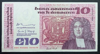 Ireland | 10 Pounds | 1979 | P.72a | HDC 935185 | aUNC