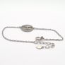 Vintage 925 Sterling Silver & CZ Tree of Life Bracelet Image 6
