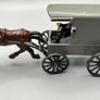Vintage Cast Iron Metal Amish Driver on Horse Drawn Carriage Buggy Wagon Image 6