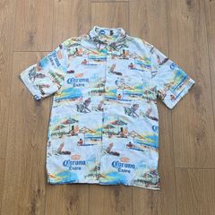 Joe Marlin Corona beer Hawaiian Shirt Size Medium