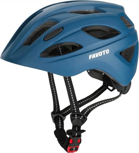 Favoto Kids Children Bike Helmet Toddler Cycling Helmet Breathable Blue Adjustable Helmet for Boys and Girls