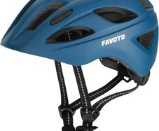 Favoto Kids Children Bike Helmet Toddler Cycling Helmet Breathable Blue Adjustable Helmet for Boys and Girls