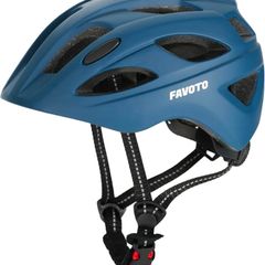 Favoto Kids Children Bike Helmet Toddler Cycling Helmet Breathable Blue Adjustable Helmet for Boys and Girls