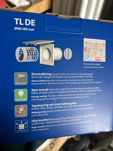 2 Anti Draught Wall vent kits
