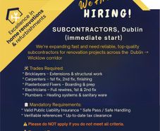 Subcontractors Wanted (residential building trade)