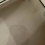 White Table with Glass Inset Top Image 6
