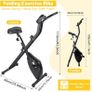 Exercise Bike, Foldable Fitness Bike with LCD Display and 8-Level Adjustable Resistance, 265LBS Max Load for Home Trainer Use Image 4