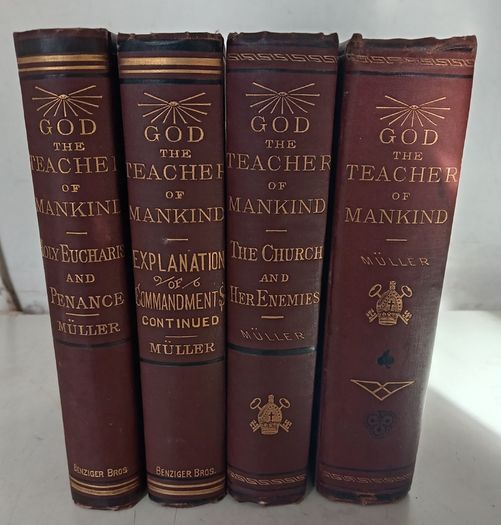 Four Michael Muller Antique Religious Books