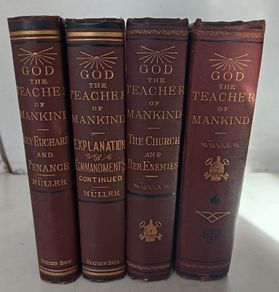 Four Michael Muller Antique Religious Books
