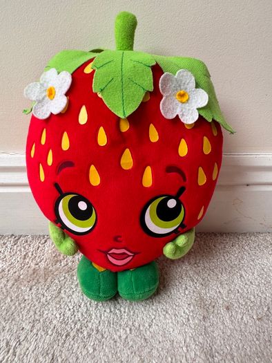 Shopkins Strawberry Kiss Plush 2013 approx. 25 cm. Moose Used Please see photos