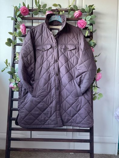jacket fat face size 14 longline shacket burgundy/ plum shade