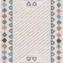Rug 200 x 290 cm  boho Style Border Cream Multi  Cut-Loop, High Low, 3D Effect  Shaggy Rugs Fluffy Soft Bedroom Long Pile Image 2