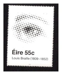 2009 Ireland The 100th Anniversary of the Birth of Louis Braille Commemorative Stamp Mint Never Hinged (MNH)