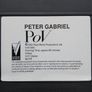 Peter Gabriel POV Video Live Concert 1990. Point Of View Image 7