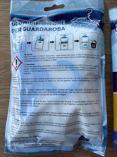 Dehumidifier hanging bags x5