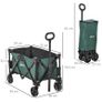 Folding Wagon Garten Cart Collapsible Camping Trolley Steel Frame Oxford Fabric Image 3
