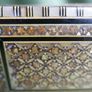 Vintage Handmade Wooden Jewelry Box Wood Trinket Storage Wood Box Mother of Pearl Inlay Image 9