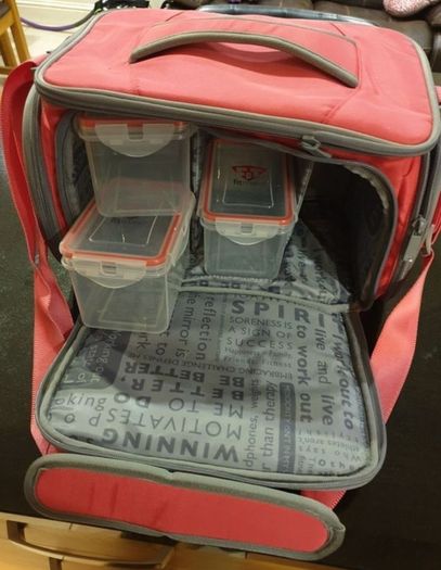 Pink Fitmark 5 meal bag
