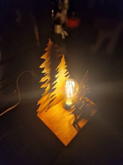Hand crafted Christmas Lamp