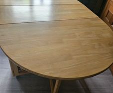 folding table and 4 chairs