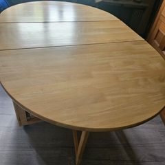 folding table and 4 chairs