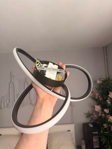 Modern twisted celing light