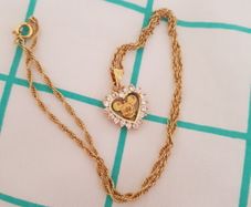 Disney mickey mouse head pendant necklace