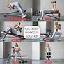 Multi Functional Gym Bench for Full All in One Body Workout  Versatile Fitness Equipment for Hyper Back Extension, Roman Chair, Adjustable Situp, Decline, Flat Bench Image 2