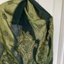 Vintage Green 100% silk scarf shawl Image 10
