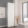 Office Cabinet White 60x32x190 cm Chipboard Image 3
