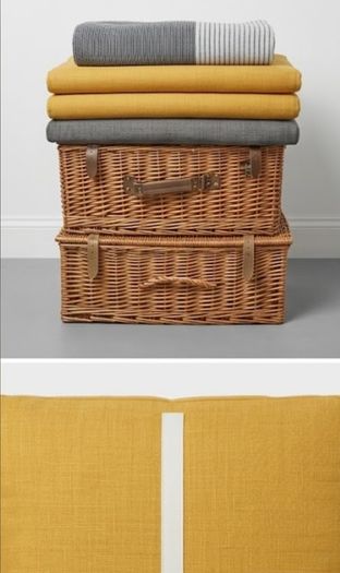 QUICK SALE (BARGAIN): SET of 4 Outdoor Seat Cushions (2 Yellow & 2 Grey)- Excellent Condition | Collection D13