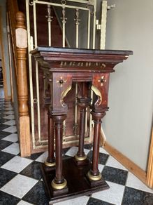 church pedestal / bar table