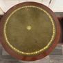 Vintage Regency Style Leather Top Drum Table/Occasional Table Image 8