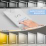 LED Desk Lamp with Wireless Charger & USB Charging Port, 5 Colors 5 Brightness Dimmable Eye-Caring Table Lamp with Night Light, LCD Screen Clock Temperature Timer Touch Control Bedside Lam Image 2