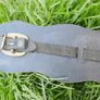 Horse Brass Badges on Black leather belt - Vintage solid brass Image 5