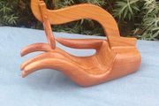 Buddha hand hardwood wine holder