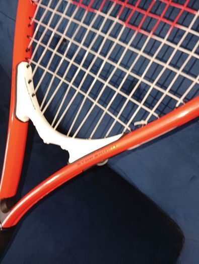 Wilson Roger Federer Tennis Racquet Stop Shock Red Black Grip 4 3/8" unused-swords collection