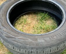 Two Used Continental 205 55 R16 H Tyres Near End of Life