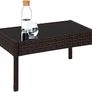 _Poly Rattan garden furniture wicker set with glass table brown black Image 3