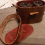 vintage binoculars and case Image 3