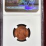 1957 D Lincoln Wheat Cent NGC Red Gem Image 2
