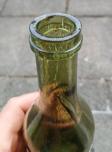 Vintage wine bottle with label Irish Tawny wine