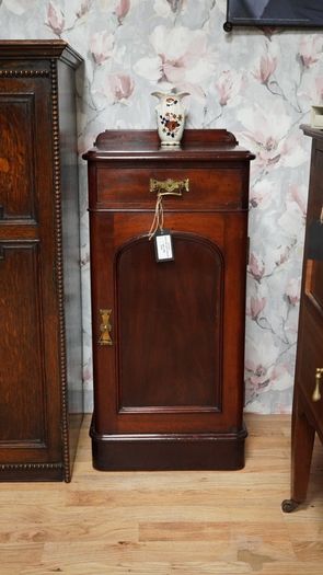 Victorian Solid Mahogany Bedside Cabinet