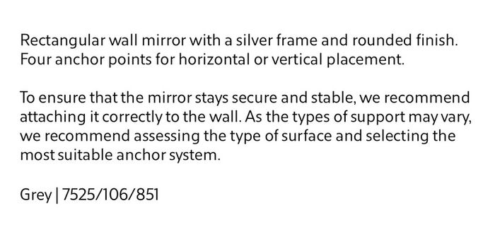 wall mirror Zarahome
