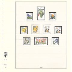 Collection: Ireland 2003-4 Ireland Stamp collection on Linder pages in Lindner album Mint Never Hinged (MNH). Adverts shows 14 images of contents