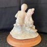 Vintage Capodimonte Style Porcelain Boy and Girl Signed A Belcari Image 2